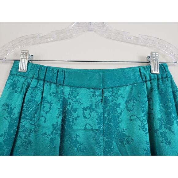 N4) VTG Nah Nah Collection Womens Suit Skirt Set Size 8 Padded Blazer Green USA - Picture 13 of 16